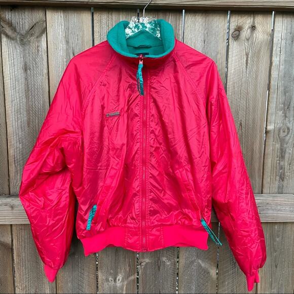 Columbia Other - Columbia Coat Vintage Men's Large Ski Snow Winter Bright Red Green 1990s